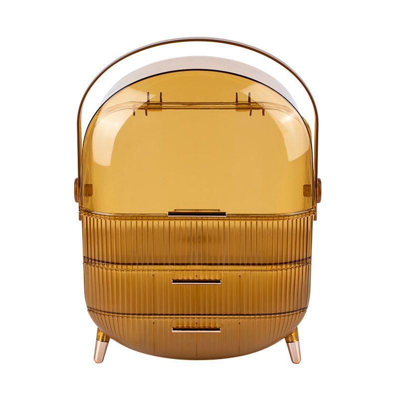 Transparent Cosmetics Storage Box Dustproof Large Capacity Drawer Style Desktop Lipstick Skin Care Dressing Table Storage Drawer_voghion.com