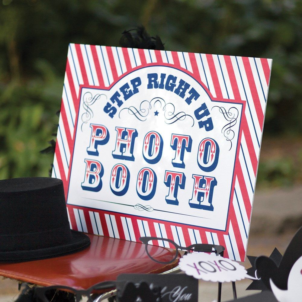 Foam Core Step Up To The Booth Sign_voghion.com