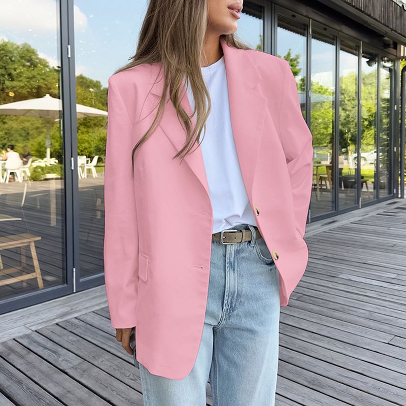 Einfarbiger Damen-Cardigan-Mantel_voghion.com