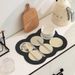 Moderne, minimalistische Abtropfmatte für die Küchentheke – saugfähig, hitzebeständig und waschfrei – rutschfeste Abtropfschale für Geschirr, Tassen und Weingläser_voghion.com