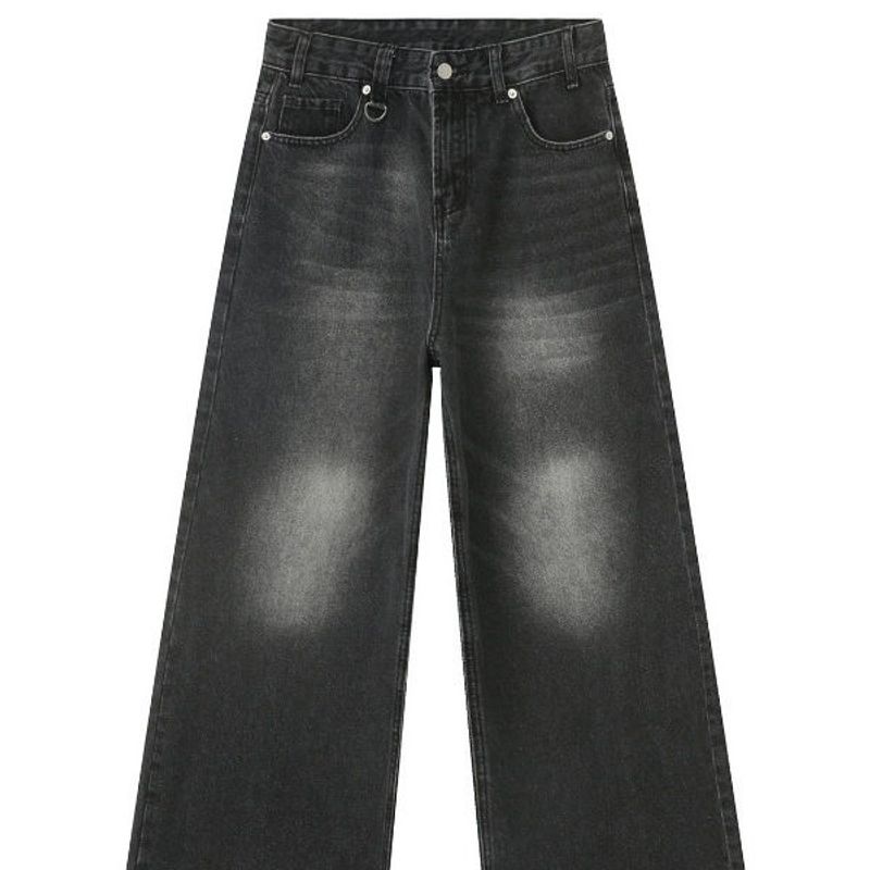Amerikanischer Stil gewaschen heißer Verkauf Sommer neue weite Bein bodenlange lose Herrenjeans_voghion.com