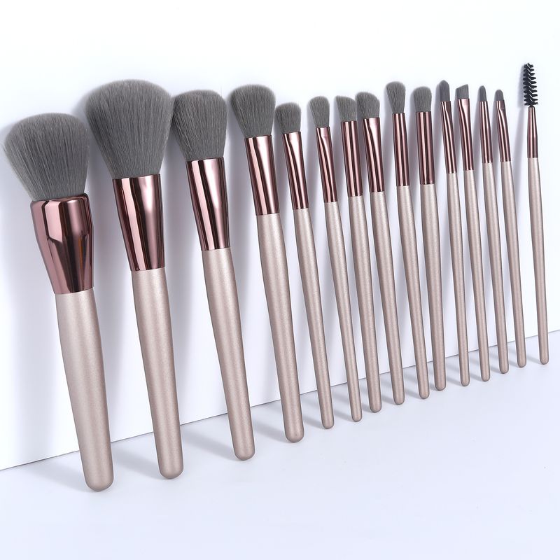 15-teiliges Make-up-Pinselset, kleine braune Haare, Grundierungspinsel, Augenpinsel, Wimpernpinsel, Beauty-Tool GUJHUI_voghion.com