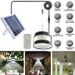 Lampes solaires suspendues Lampes solaires pour abri de jardin avec télécommande Lampe suspendue intérieure et extérieure à énergie solaire Éclairage décoratif étanche_voghion.com