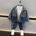 Vêtements pour enfants, costumes d'automne pour garçons 2024, nouveau style pour enfants, style printemps et automne, cool et beau, vêtements en denim pour bébés, célébrités_voghion.com