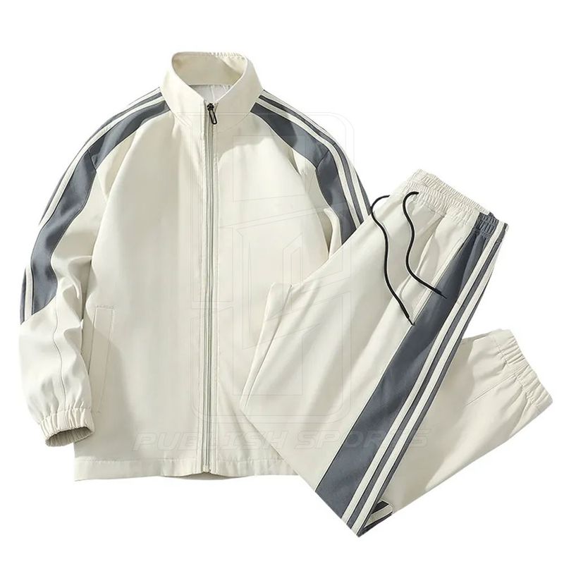 Custom Blank Full Zipper-Up Gym Jogging Pants Suits Slim Fit Sweat suit Men Tracksuits For Online Sale_voghion.com