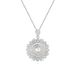 Cold Wind Zircon Round Pendant Pearl Necklace Women's Style Versatile Clavicle Chain Fashion Luxury Jewelry Accessories_voghion.com