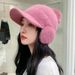 Cappello invernale da donna LazyZoom lavorato a maglia con sciarpa, foderato in pile spesso, caldo e antivento, protezione per le orecchie, adatto per_voghion.com