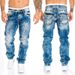 Herrenbekleidung 2024 Neue Jeans, lässige Top-Line-Hose, gerade geschnittene Herrenhose, Hip-Hop-Jeans_voghion.com