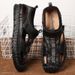 Summer New Men's Sandals Fashionable Breathable Stitching Casual Large Cap Beach Shoes For Men_voghion.com