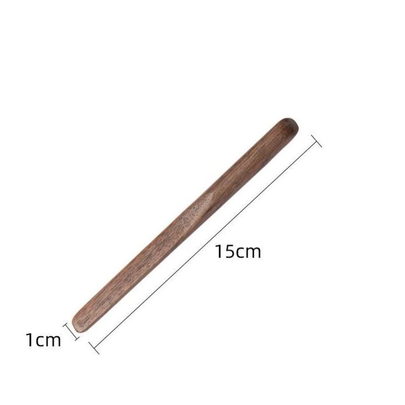 Black Walnut Coffee Stick Solid Wood Long Handle Stirring Wooden Butter Jam Spatula Dumpling Filling Spoon_voghion.com