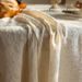 Tassel Vintage Tablecloth Ins Harajuku Forest Dining Simple Cream Style Small Round Table Cloth_voghion.com