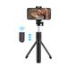 Bluetooth Remote Control Stick With Fill Light Portable Extendable Tripod Phone Live Streaming Selfie Device_voghion.com
