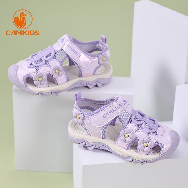 CAIDS Mädchen Sandalen Sommer Neue Stil Jungen Baotou Anti Slip Prinzessin Große Weiche Unterseite Kinder Sportschuhe_voghion.com
