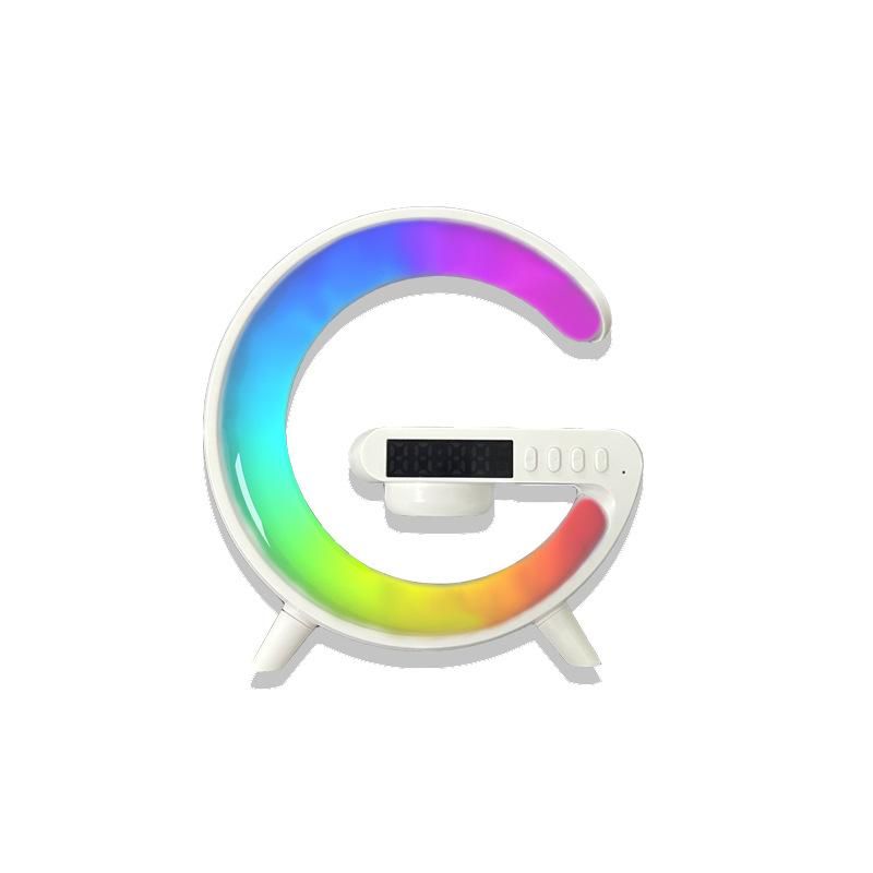 Big G6 Colorful Clock Light Bedhead Wireless Charging Bluetooth Speaker Multi Functional Bluetooth Audio_voghion.com