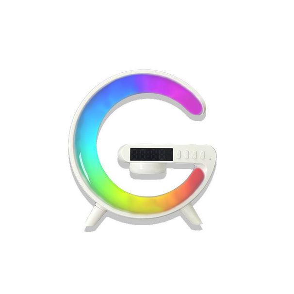 Big G6 Colorful Clock Light Bedhead Wireless Charging Bluetooth Speaker Multi Functional Bluetooth Audio_voghion.com