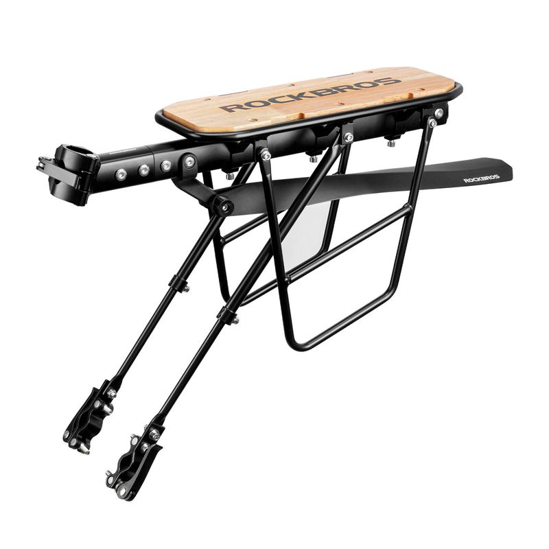 Porte-bagages de vélo ROCKBROS à dégagement rapide avec garde-boue réglable en aluminium pour VTT_voghion.com