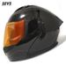 Flip-Up Motorcycle Helmet With Dual Visor, Large Spoiler & Bluetooth – DOT Certified For E-Bike & Scooter Riders_voghion.com