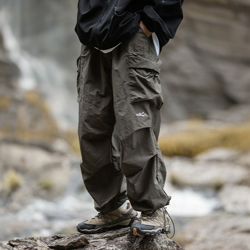 Assault-Hose für Herren, Herbstfunktion, Fallschirmjägerhose, lockere Beinbindung, lässige Outdoor-Wander- und Bergsteigerhose_voghion.com