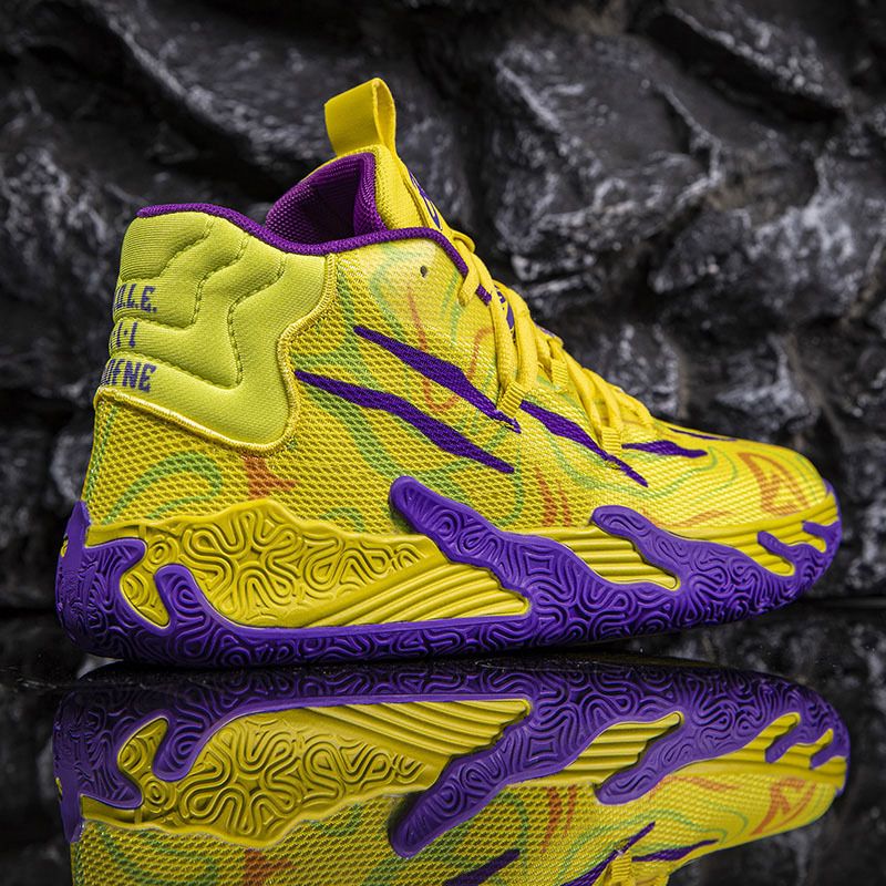Scarpe sportive Scarpe da basket per studenti maschi, pratiche scarpe sportive per bambini con pavimento in cemento, ammortizzanti, resistenti all'usura e antiscivolo_voghion.com