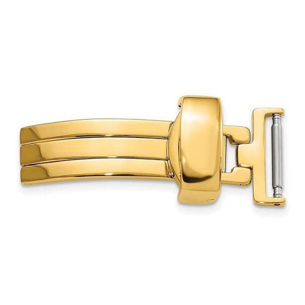 14mm Gold-tone Deployment Buckle_voghion.com