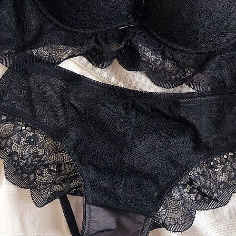 Pure Desire Sexy Lace εσώρουχα για κορίτσια Μικρό στήθος που μαζεύει μεγάλο παχύ Parammary κοστούμι σουτιέν χωρίς ζάντες_voghion.com