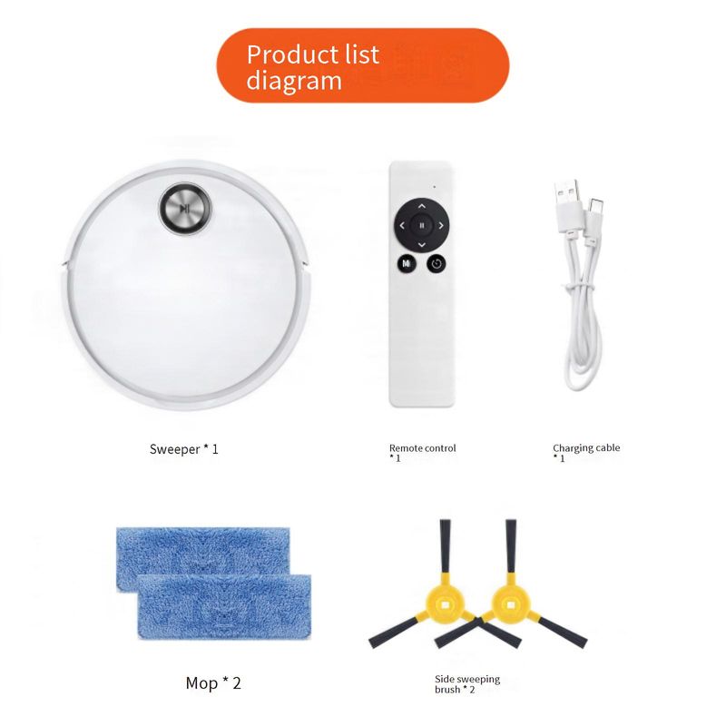 Aspirator robot nou robot electric de măturat cu anti-cădere mic inteligent wireless mini mașină de șters de uz casnic lot_voghion.com