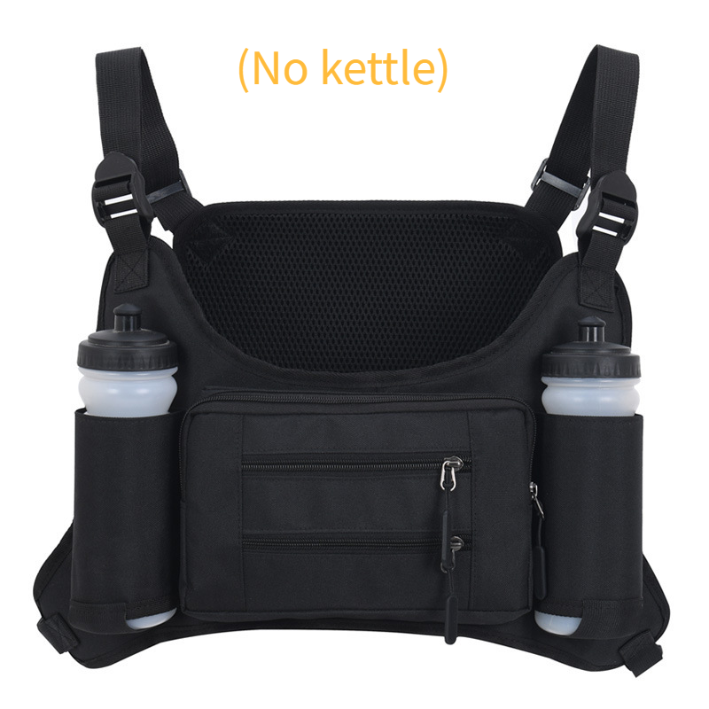 Herren-Brusttaschen, Hüfttaschen, Weste, Doppelkessel-Brusttasche, multifunktionale taktische Westentasche, mehrere Taschen, wasserdichte Nylontasche, große Kapazität_voghion.com
