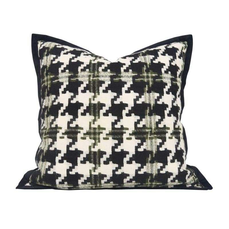 Almofadas decorativas de estilo refrescante e verde, almofadas de sofá de pelúcia de alta qualidade_voghion.com