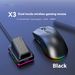 Wireless Gaming Mouse With RGB Charging Dock – Bluetooth & 2.4G Dual Mode, 2000 DPI, 6 Adjustable Speeds, 4-Way Scroll Wheel, Ergonomic Design_voghion.com