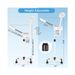 Facial Steamer & 5X Magnifying Lamp Professional Aromatherapy Humidifier For Salon Adjustable Height, With Wheels Sleek_voghion.com