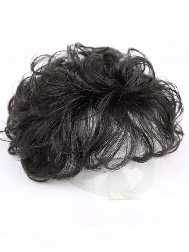 Synthetic 3D Toupee Clip In Extension With Bangs For Women Heat Resistant Hair_voghion.com