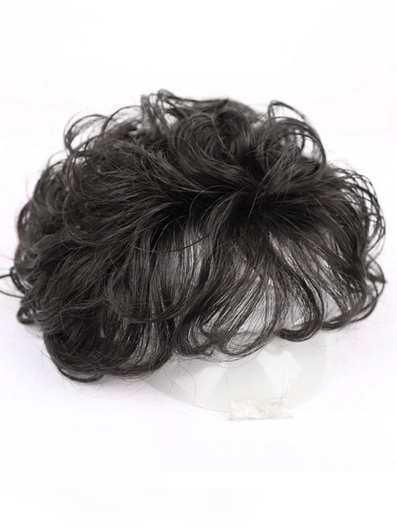 Clip sintetica per parrucchino 3D in estensione con frangia per capelli da donna resistenti al calore_voghion.com