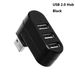 Universal Mini drehbarer 3-Port USB 3.0 Hub Hochgeschwindigkeitsdatenübertragung Splitter Adapter für Laptop MacBook Computer PC; 3-Port USB 2.0 Hub High Spee_voghion.com