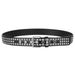 New European and American Square Bead Rivet Belt, Metal Pyramid Belt, Cross border Belt for Men and Women, Punk Hardware Jeans Belt_voghion.com