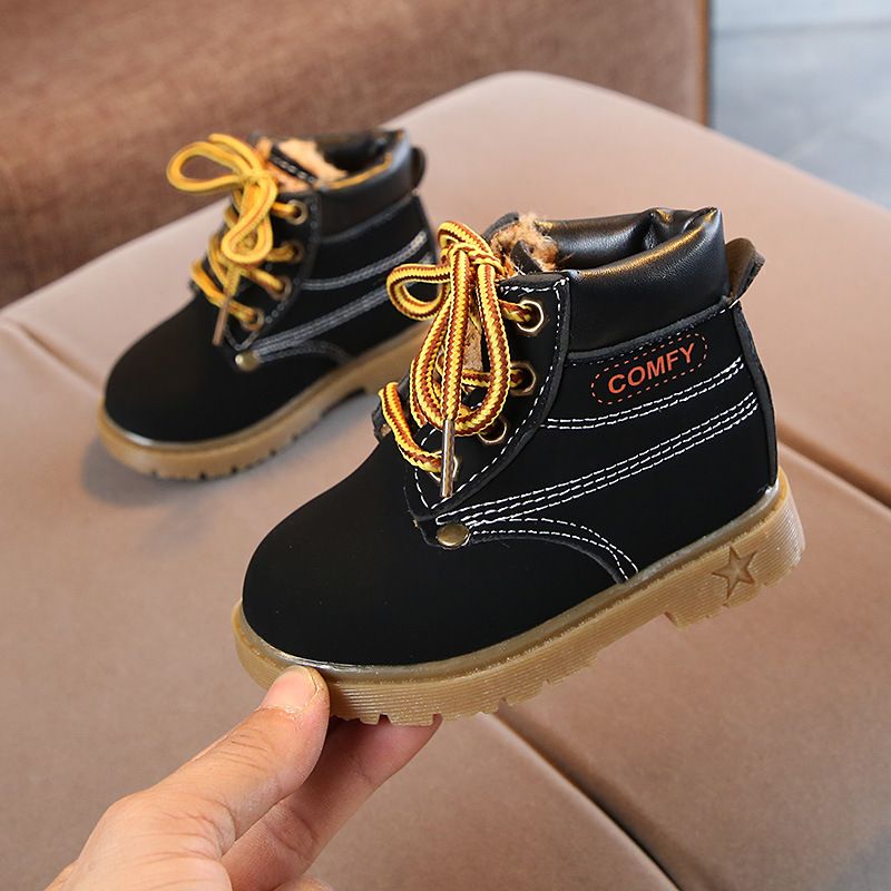 Child's shoes Cotton snow boots for boys and girls warm Doc Martens_voghion.com