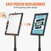 Pedestal Sign Holder, 8.5 X 11 Inch Vertical And Horizontal Adjustable Poster Stand, Heavy-Duty Floor Standing Sign Holder With Round Base For Disp_voghion.com