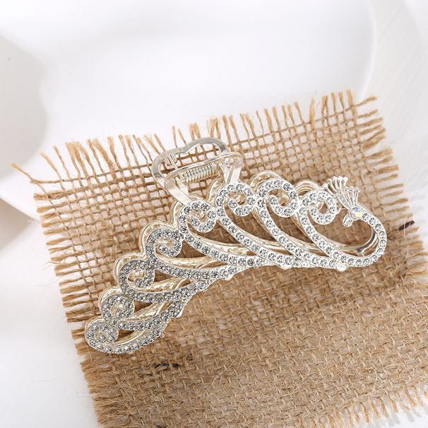 Ta tag i klämman kvinnlig bakhuvudet hajklämma metalllegering klämma huvudbonad senior känsla för mode håraccessoarer temperament hårklämmor_voghion.com