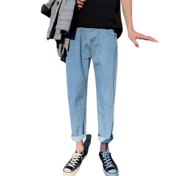 Spring American Street Trendy Brand Versatile Slim-fitting Straight-leg Pants With Adjustable Split-ended Zipper Jeans For Men_voghion.com