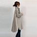 Women's Clothing Spring And Autumn Hot Sale Fashion Stand Collar Zipper Irregular Coat Mid Length Coat_voghion.com