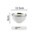 Minimalist Ceramic Tableware Set With Silver Electroplating - Japanese-Inspired Bowls & Plates For Home, Restaurant & Gifting_voghion.com