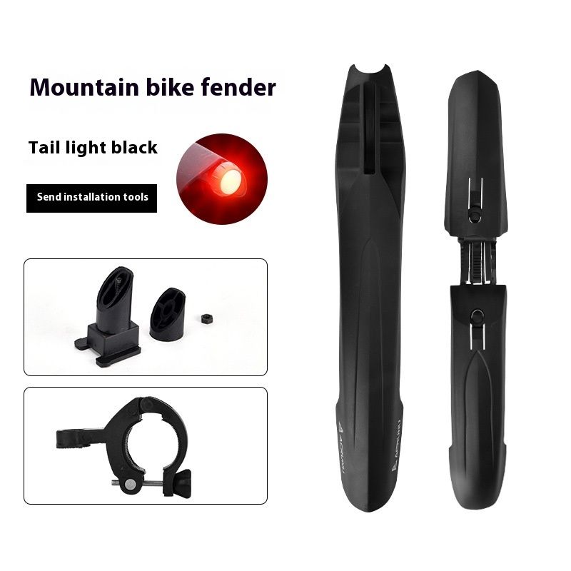 Roue de vélo de montagne ACRUNU entièrement enveloppée de tuiles garde-boue arrière 26 pouces pare-pluie_voghion.com