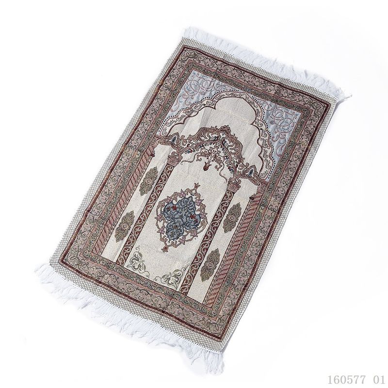 Home Furniture gold silk cotton yarn thin plaid carpet_voghion.com