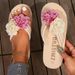 Slippers Flower Flip-flops Platform Slippers Casual Everything With Light Beach Slippers_voghion.com
