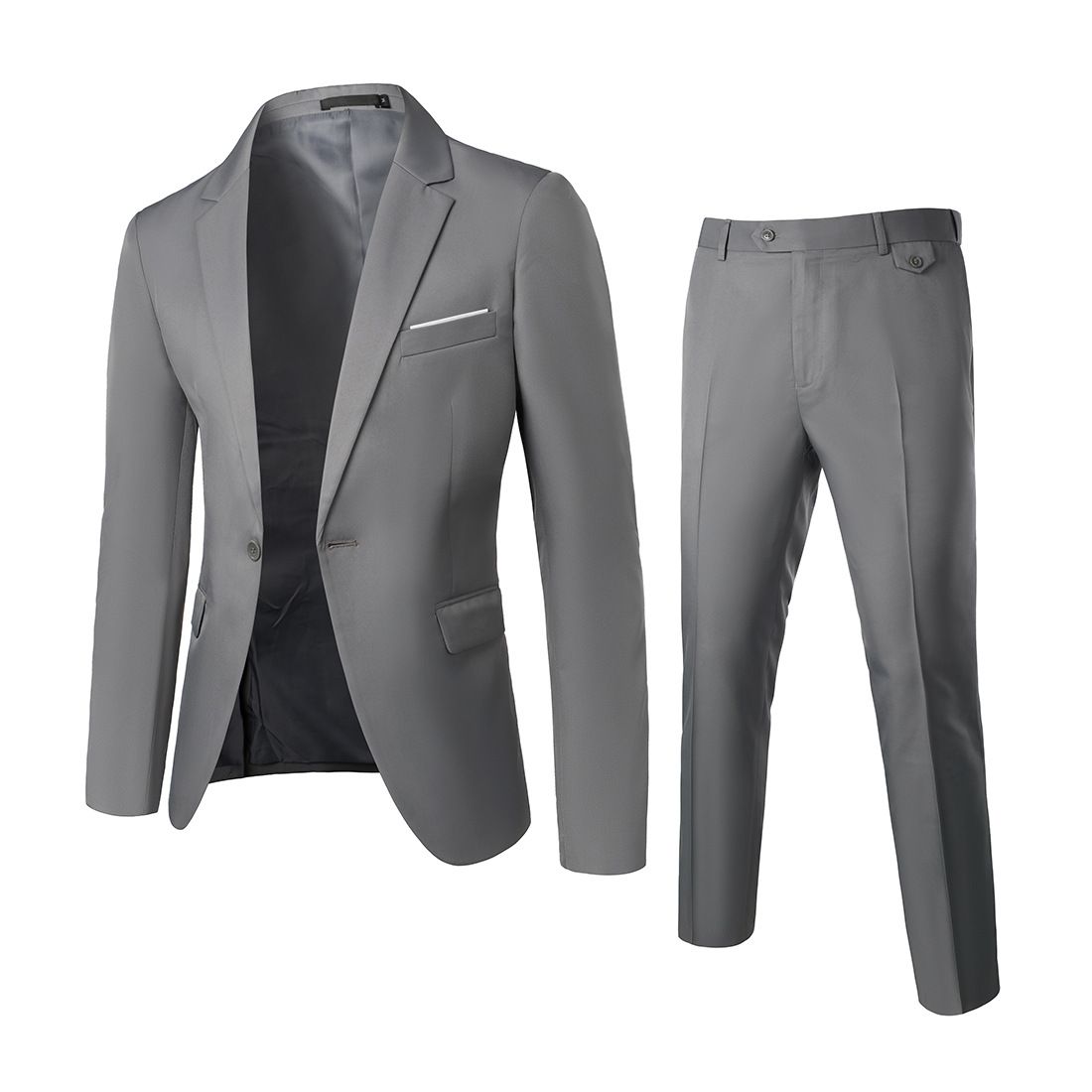 2024 Cross-border European Size Spring And Autumn Men's Casual Basic Suits Men's Business Formal Suits Solid Color Suits_voghion.com