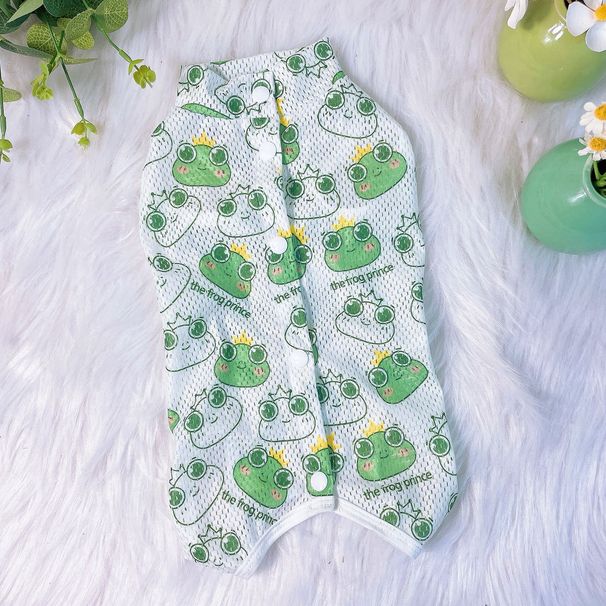 Vestiti estivi per cani a copertura totale, in maglia sottile, post-operatori, traspiranti, ad asciugatura rapida, per Teddy, Bichon, Pomerania_voghion.com