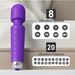 20, Powerful Quiet Rechargeable Massage Stick In Vibration Mode, Clitoral G-point Stimulation Vibrator, Adult Sex Toys_voghion.com