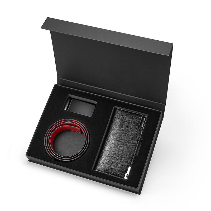 Gürtel-Geldbörsen-Set, Business-Geschenk, Gürtel, Herrengeschenk für Vater und Ehemann, High-End-Geschenk, Hosengürtel, automatische Schnalle, Geschenk_voghion.com
