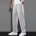 Herrenbekleidung Gerade Sporthose Herren Lockere Sommerhose Drapierte Jogginghose Dünne Hose mit weitem Bein Herren Schnelltrocknende vielseitige Freizeithose für Herren_voghion.com