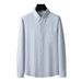 Camicia a righe in puro cotone per uomo, taglie forti, camicia casual da lavoro a maniche lunghe da uomo, camicia da lavoro a maniche lunghe da uomo, taglie forti, camicia da uomo_voghion.com