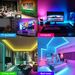 Bande lumineuse LED USB pour téléviseur, rétroéclairage 5050 RGB, télécommande, 4 m_voghion.com